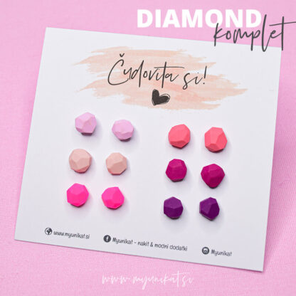DIAMOND-komplet-unikatni-nakit-myunikat-roza-barve